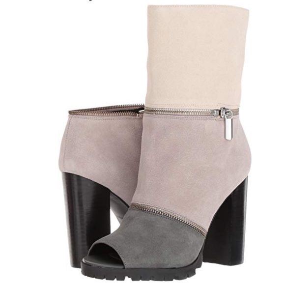 Charcoal Hues Multi Way Mid Calf Ankle Boots - Picture 1 of 5